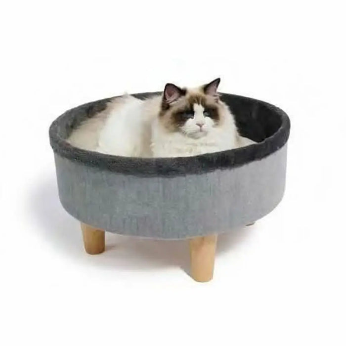 Cat Bed MPETS ROUND Grey 47 x 47 x 26 cm - Домашни Животни<<<Дом Градина<<<BigBuy&&&Къщички и легълца<<<Домашни