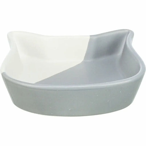 Cat Feeder Trixie White Grey Ceramic - Домашни Животни<<<Дом Градина<<<BigBuy&&&Купички за храна и вода<<<Домашни