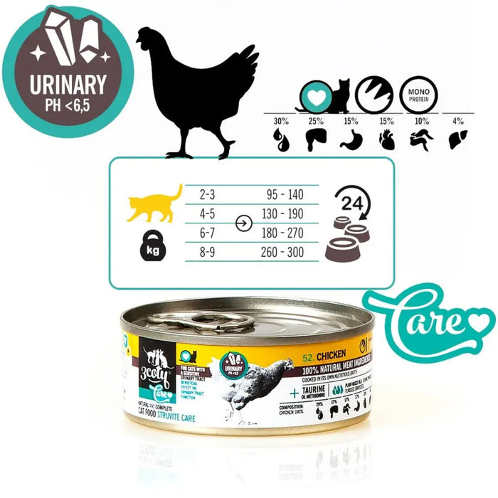 Cat food 3COTY Chicken 80 g - Хранене на домашни любимци<<<Домашни Животни<<<Дом Градина<<<BigBuy&&&Wet