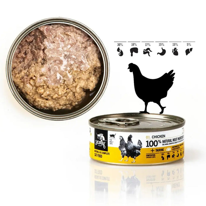 Cat food 3COTY Chicken 80 g - Хранене на домашни любимци<<<Домашни Животни<<<Дом Градина<<<BigBuy&&&Wet