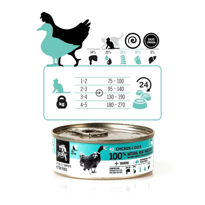 Cat food 3COTY Chicken 80 g - Хранене на домашни любимци<<<Домашни Животни<<<Дом Градина<<<BigBuy&&&Wet