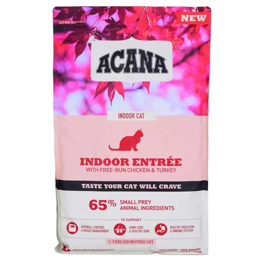 Cat food Acana Indoor Entrée Adult Chicken Turkey Fish Rabbit 4,5 Kg - Хранене на домашни любимци<<<Домашни