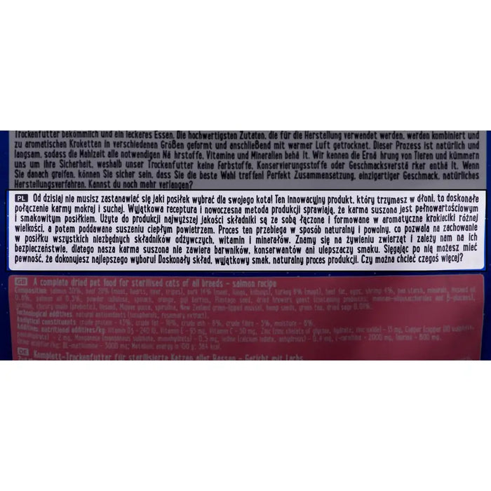 Cat food Dolina Noteci 8533 Salmon Fish 1 kg - Хранене на домашни любимци<<<Домашни Животни<<<Дом