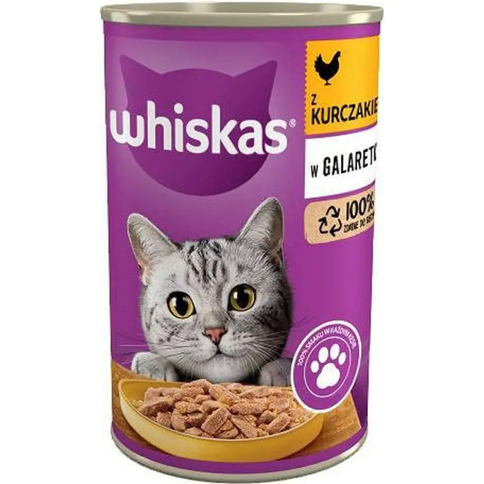 Cat food Whiskas chicken in jelly 400 g - Хранене на домашни любимци<<<Домашни Животни<<<Дом Градина<<<BigBuy&&&Wet