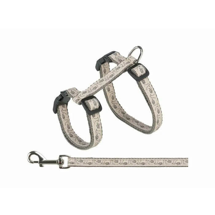 Cat Harness Trixie Beige Grey - Домашни Животни<<<Дом Градина<<<BigBuy&&&Пътуване и разходки<<<Домашни Животни<<<Дом