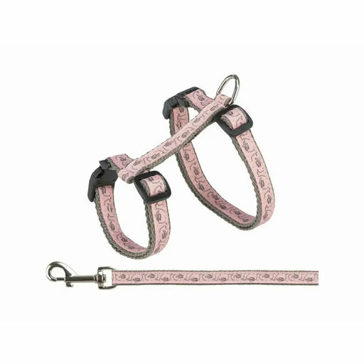 Cat Harness Trixie Grey Pink 27-45 cm - Домашни Животни<<<Дом Градина<<<BigBuy&&&Пътуване и разходки<<<Домашни