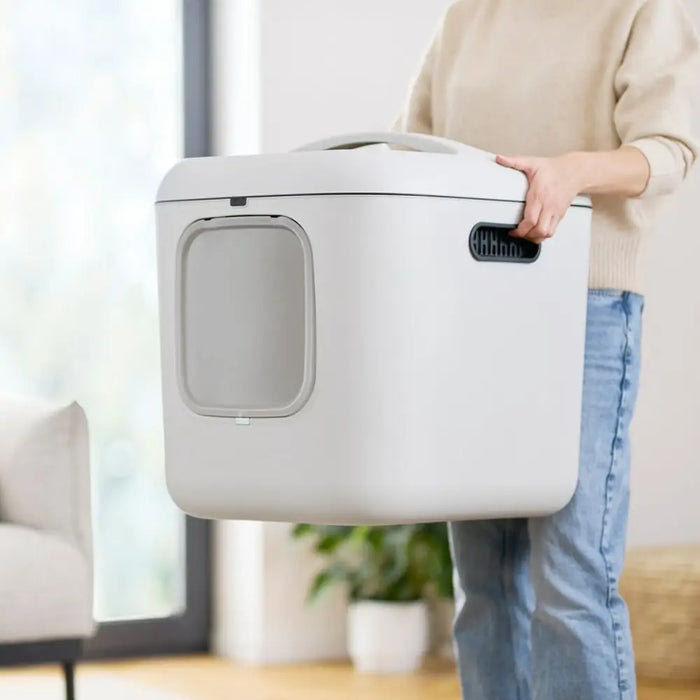 Cat Litter Box Rotho Biala XL White Plastic - Играчки<<<Домашни Животни<<<Дом Градина<<<BigBuy&&&Litter