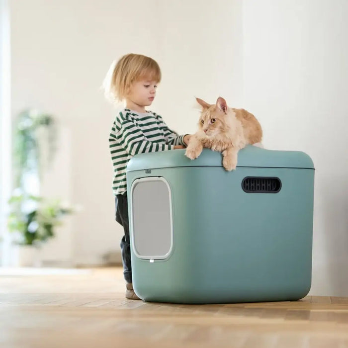 Cat Litter Box Rotho Green Plastic - Играчки<<<Домашни Животни<<<Дом Градина<<<BigBuy&&&Litter boxesDLK-KUW<<<For