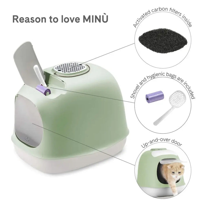 Cat Litter Box United Pets Green polypropylene 40 x 50 cm - Домашни Животни<<<Дом Градина<<<BigBuy&&&Играчки<<<Домашни