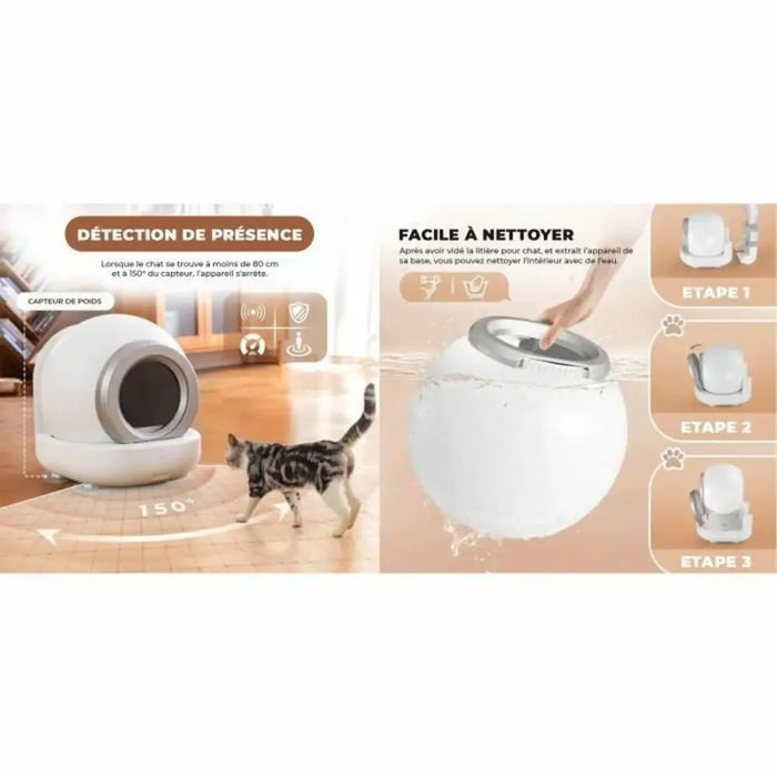 Cat Litter Box White Grey - Домашни Животни<<<Дом Градина<<<BigBuy&&&Играчки<<<Домашни Животни<<<Дом Градина<<<BigBuy
