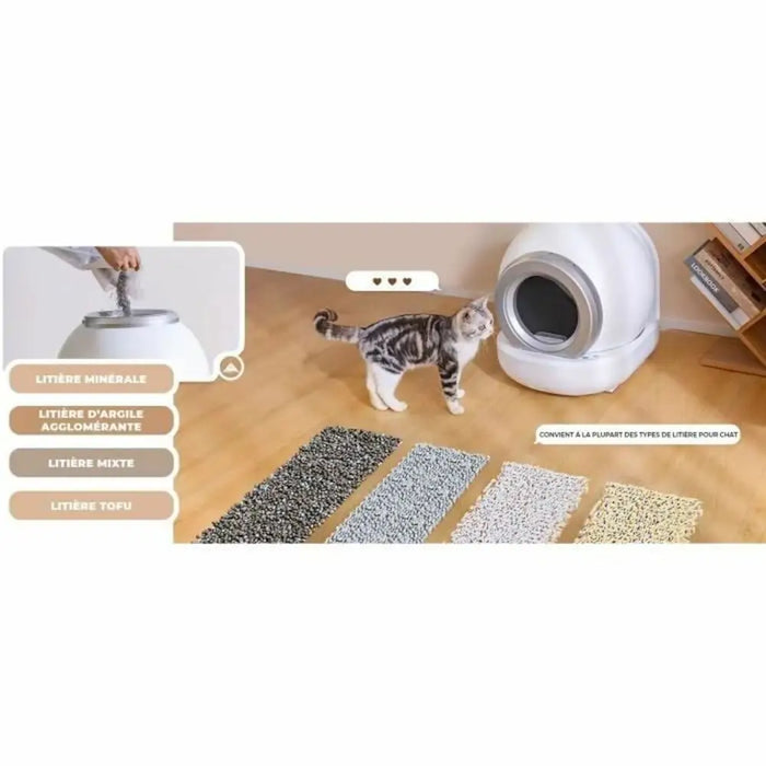 Cat Litter Box White Grey - Домашни Животни<<<Дом Градина<<<BigBuy&&&Играчки<<<Домашни Животни<<<Дом Градина<<<BigBuy