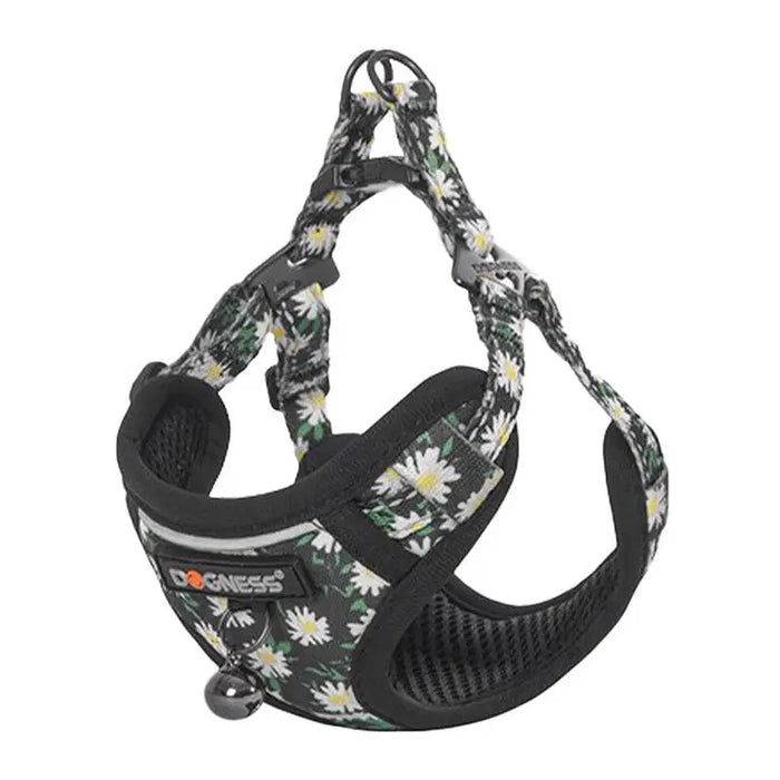 Cat set Dogness harness and leash 1,5m (Daisy Black) - Walking and transportation<<<Pets<<<InnproXML