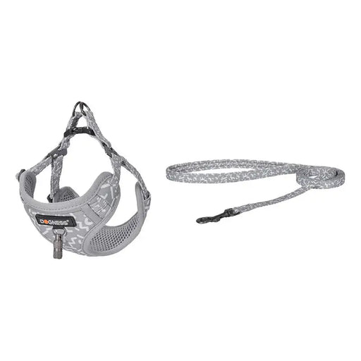 Cat set Dogness harness and leash 1,5m (Light Grey) - Walking and transportation<<<Pets<<<InnproXML