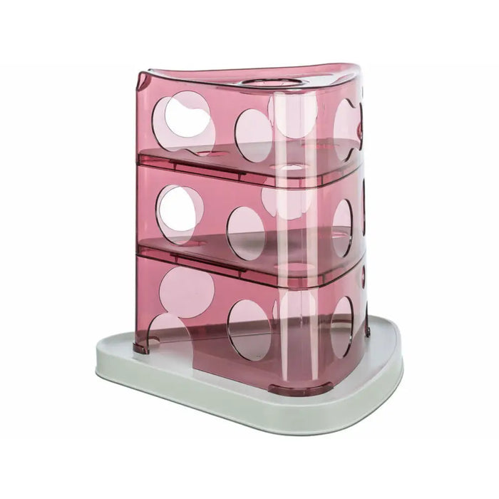 Cat toy Trixie Cheese Tower White Pink Natural rubber Plastic 32 x 32 x 32 cm - Домашни Животни<<<Дом
