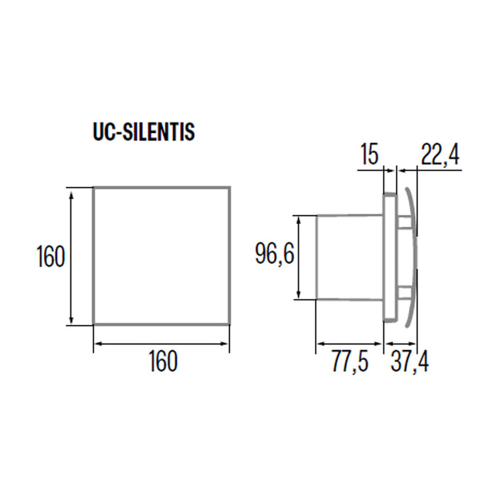 FAN CATA UC-10 SILENTIS WHITE