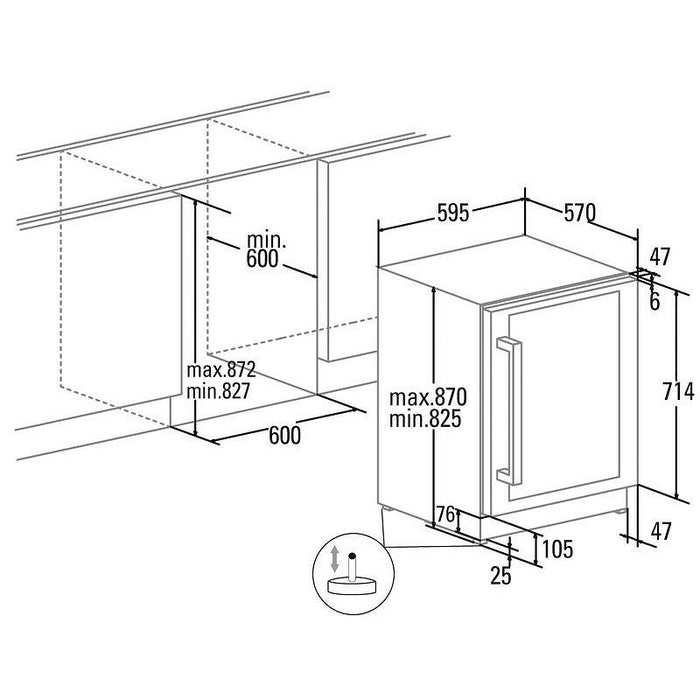 Built-in wine cooler CATA VI 59082 X