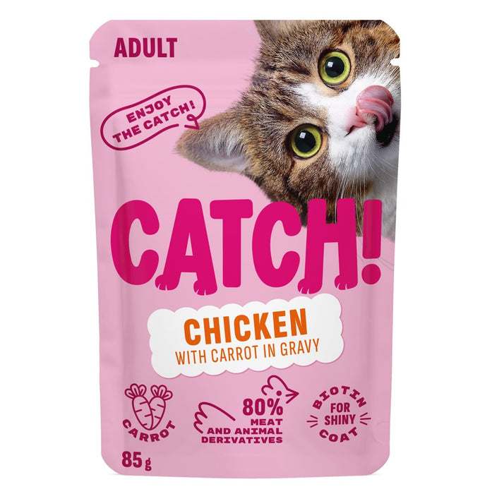 CATCH Chicken and carrot in gravy - wet cat food - 85g
