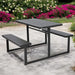 CATERING SET TABLE WITH TWO BENCHES HDPE GARDEN STAR HD-10760 - Комплекти<<<Градински мебели<<<Градина<<<Praktiker