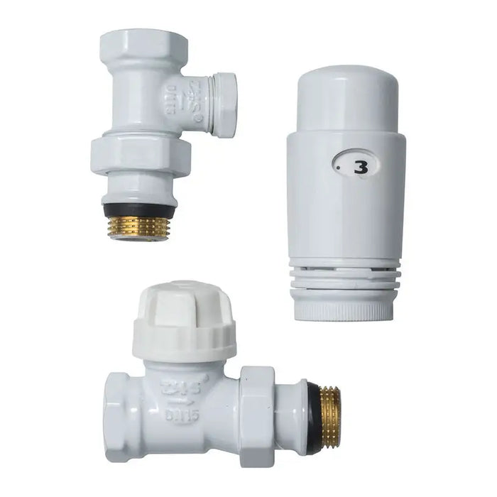 CAYMAN-3 THERMOHEAD SET WHITE THS THERMOSTYLE STRAIGHT 1/2’’ - Фитинги и аксесоари за отопление<<<Отоплителна