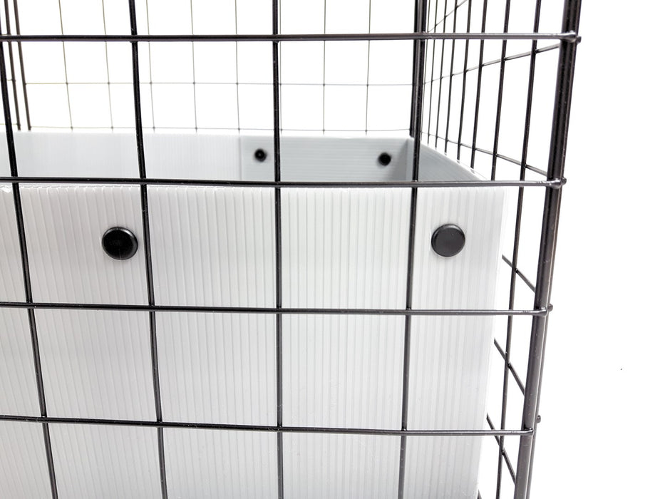 C&C modular cage 5x2 pig rabbit hedgehog silver 180 x 75 x 37 cm