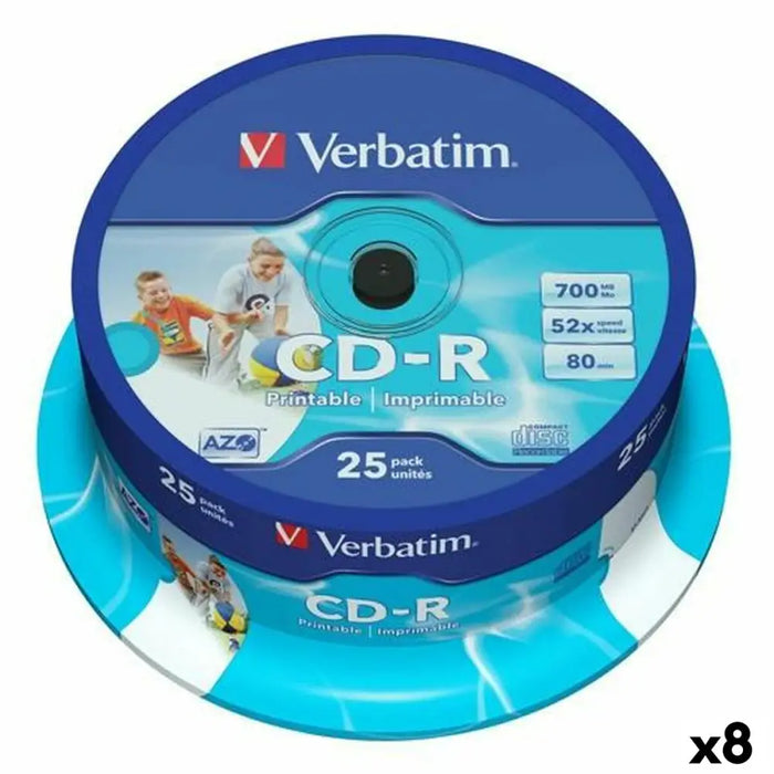 CD-R Verbatim 25 Pieces 700 MB 50 MB/s (8 Units) - Електроника Звук<<<Компютри| Електроника<<<BigBuy&&&CD и