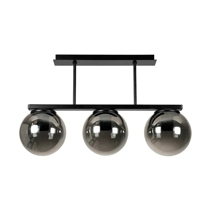 CEILING 3XE27 BLACK LIGHTSTYLE TREVISO - Плафони<<<Вътрешно осветление<<<Мебели и