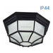 CEILING LAMP E27 IP44 F27 CM BLACK VIVALUX BERLIN - Фасадни тела<<<Външно осветление<<<Осветление<<<Praktiker&&&Фасадни