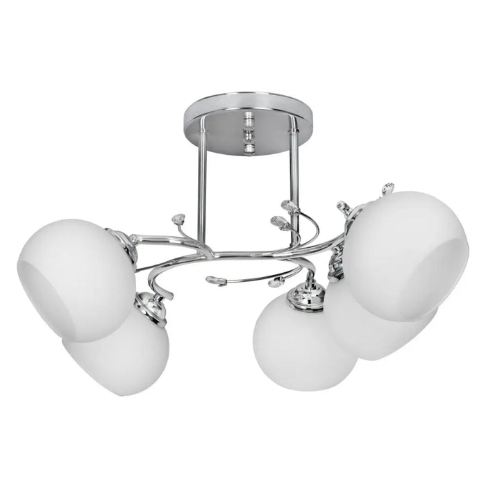 Ceiling Light Activejet AJE-IRMA 5P White Black Silver Metal 40 W 50,9 x 28 x 46 cm - Лампи<<<Декорация и