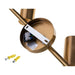 Ceiling Light Activejet AJE-SPECTRA 4P Gold Golden Metal 40 W - Лампи<<<Декорация и Осветление<<<Дом