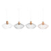 Ceiling Light DKD Home Decor 34 x 34 x 21 cm Silver Black Grey Pink Metal White 50 W 60 W Pinewood - Декорация и