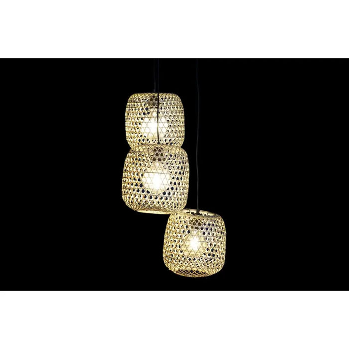 Ceiling Light DKD Home Decor 43 x 43 x 100 cm Black Brown Bamboo 50 W - Декорация и Осветление<<<Дом