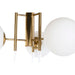 Ceiling Light DKD Home Decor 64 x 64 x 64 cm Crystal Golden Metal White 50 W - Декорация и Осветление<<<Дом