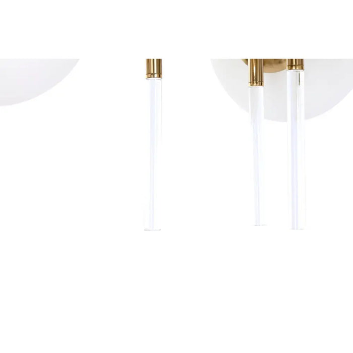 Ceiling Light DKD Home Decor 64 x 64 x 64 cm Crystal Golden Metal White 50 W - Декорация и Осветление<<<Дом