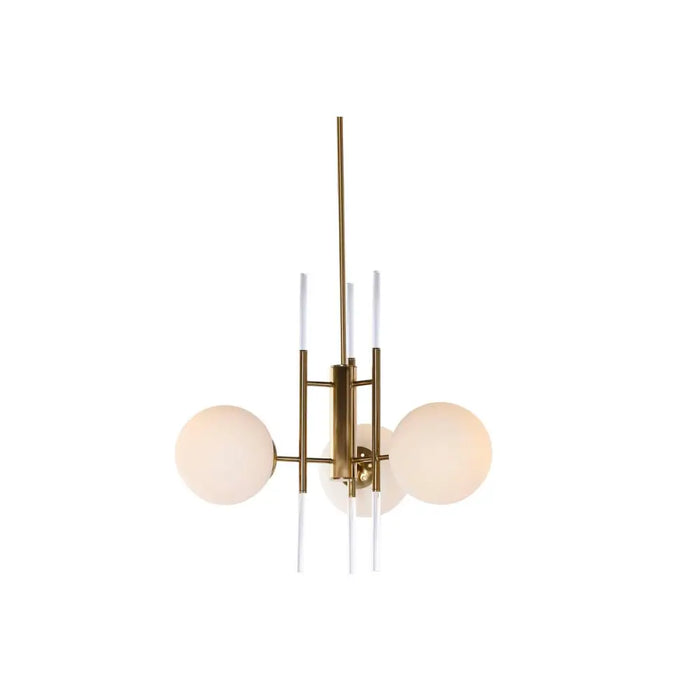 Ceiling Light DKD Home Decor 64 x 64 x 64 cm Crystal Golden Metal White 50 W - Декорация и Осветление<<<Дом
