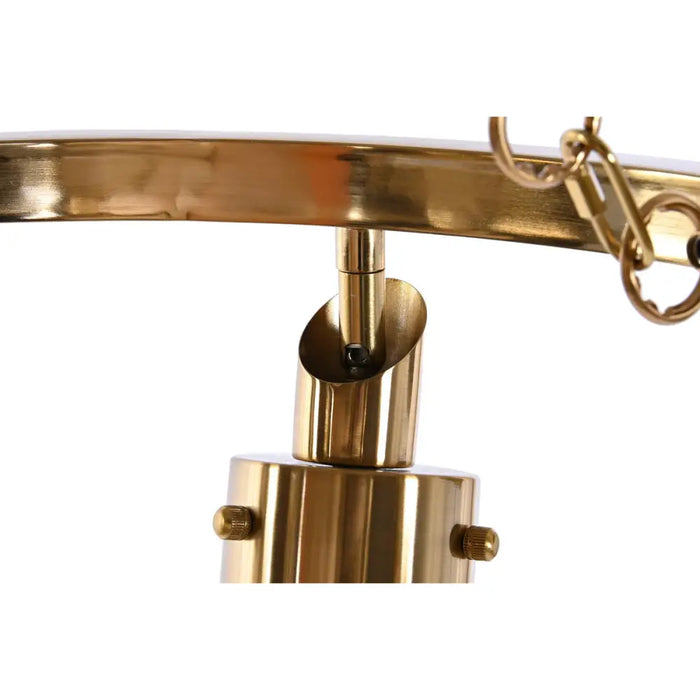 Ceiling Light DKD Home Decor 66 x 66 x 60 cm Crystal Golden Metal 40 W - Декорация и Осветление<<<Дом