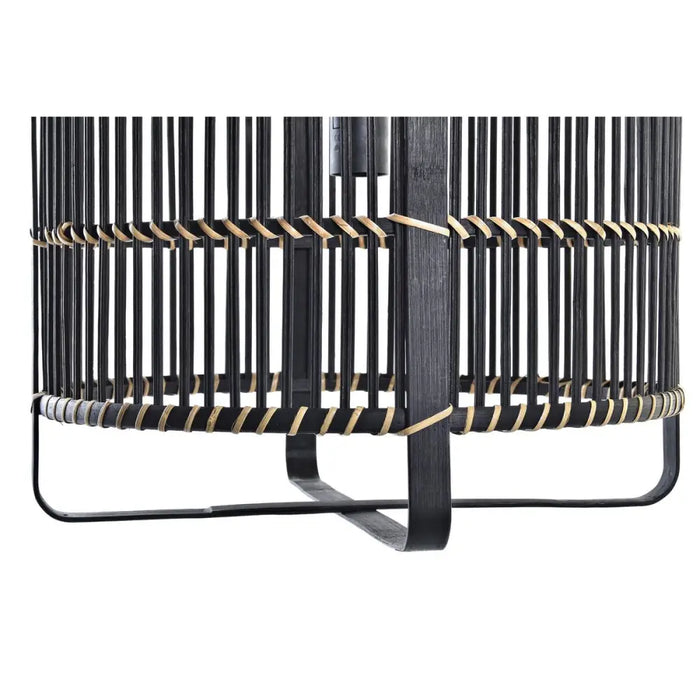 Ceiling Light DKD Home Decor Black Bamboo 50 W 40 x 40 x 35 cm - Декорация и Осветление<<<Дом