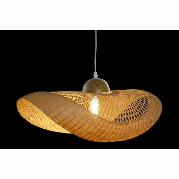 Ceiling Light DKD Home Decor Brown Bamboo 40 W Sunhat 220 V 70 x 34 x 20 cm - Декорация и Осветление<<<Дом