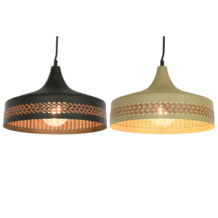 Ceiling Light DKD Home Decor Brown Black Cream Metal 50 W 35 x 35 x 20 cm (2 Units) - Декорация и Осветление<<<Дом