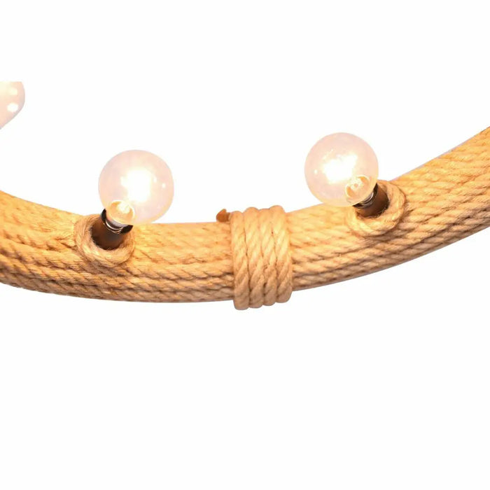 Ceiling Light DKD Home Decor Brown Rope (51 x 51 x 10 cm) (47 X 47 X 10 CM) - Декорация и Осветление<<<Дом
