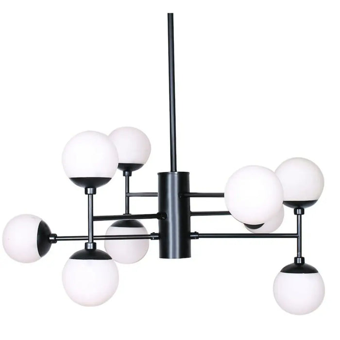 Ceiling Light DKD Home Decor Crystal Black (76.2 x 76.2 x 40.64 cm) - Декорация и Осветление<<<Дом