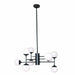 Ceiling Light DKD Home Decor Crystal Black (76.2 x 76.2 x 40.64 cm) - Декорация и Осветление<<<Дом