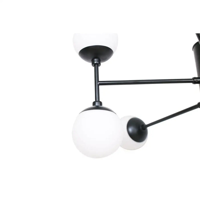 Ceiling Light DKD Home Decor Crystal Black (76.2 x 76.2 x 40.64 cm) - Декорация и Осветление<<<Дом