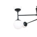 Ceiling Light DKD Home Decor Crystal Black (76.2 x 76.2 x 40.64 cm) - Декорация и Осветление<<<Дом