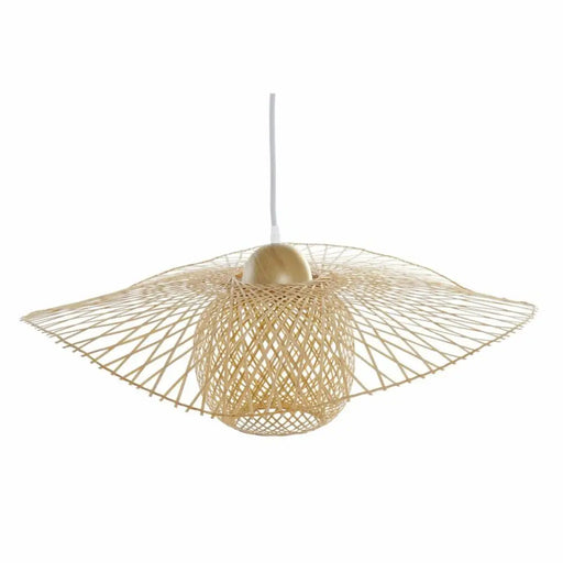 Ceiling Light DKD Home Decor Multicolour Natural Wood Bamboo Sunhat 55 x 55 x 19 cm - Декорация и Осветление<<<Дом