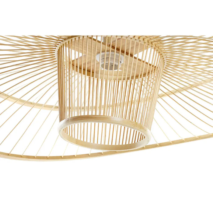 Ceiling Light DKD Home Decor Natural Bamboo 50 W 80 x 80 x 29 cm - Декорация и Осветление<<<Дом