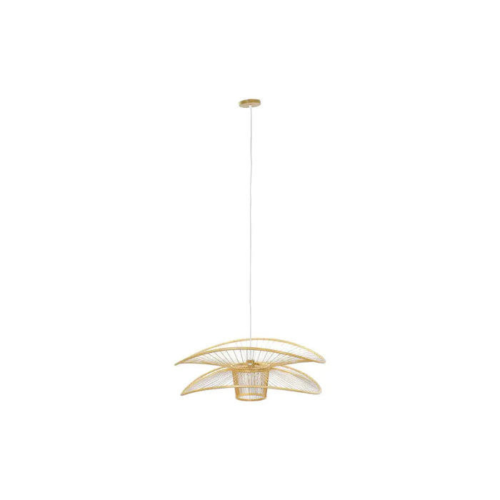 Ceiling Light DKD Home Decor Natural Bamboo 50 W 80 x 80 x 29 cm - Декорация и Осветление<<<Дом