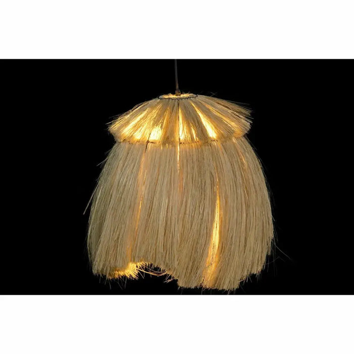 Ceiling Light DKD Home Decor Natural Metal 40 W Jute (45 x 45 x 55 cm) - Декорация и Осветление<<<Дом