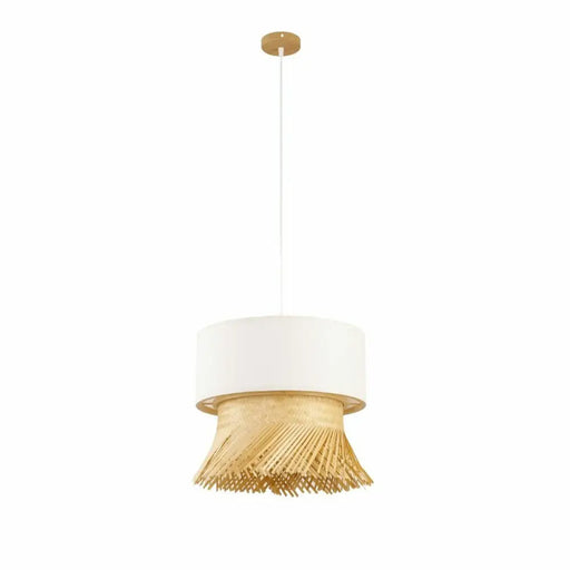 Ceiling Light DKD Home Decor Polyester Bamboo (40 x 40 x 39 cm) - Декорация и Осветление<<<Дом