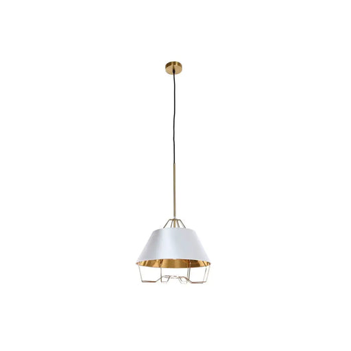 Ceiling Light DKD Home Decor White Golden PVC Metal 50 W 38 x 38 x 32 cm - Декорация и Осветление<<<Дом