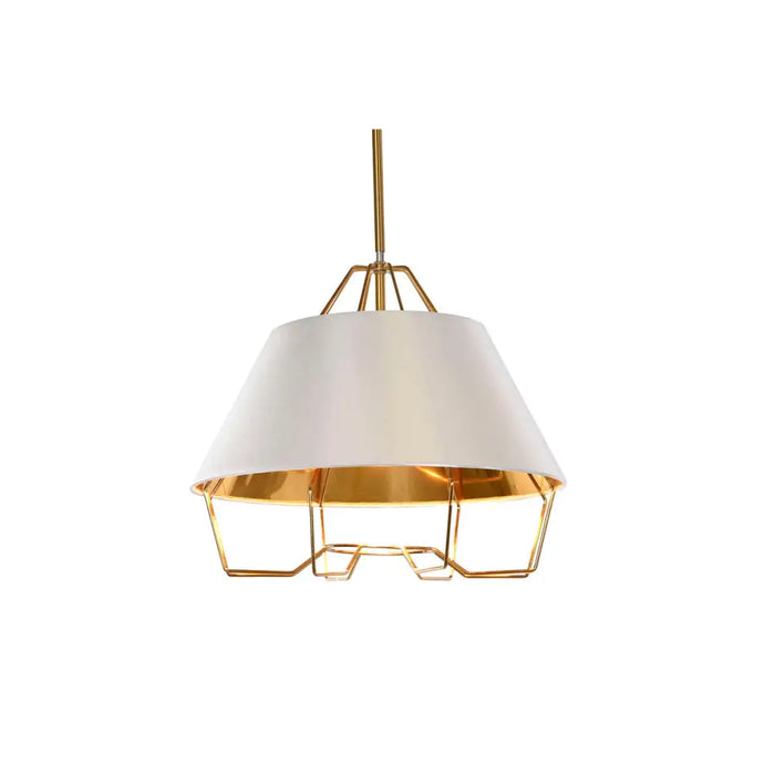 Ceiling Light DKD Home Decor White Golden PVC Metal 50 W 38 x 38 x 32 cm - Декорация и Осветление<<<Дом